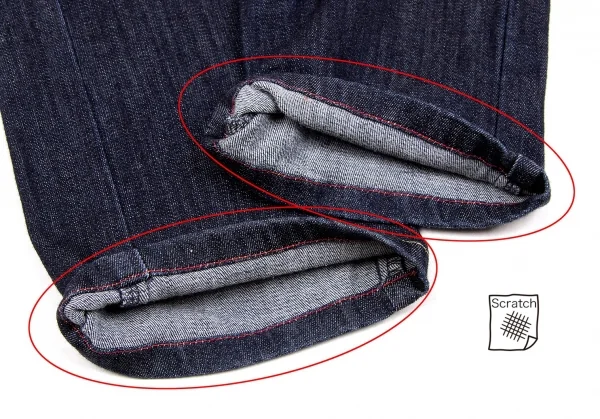 【SALE】ルジャンドゥ マリテフランソワジルボー LE JEAN DE MARITHE FRANCOIS GIRBAUD はみ出しステッチデニムパンツ インディゴS K-61181_009