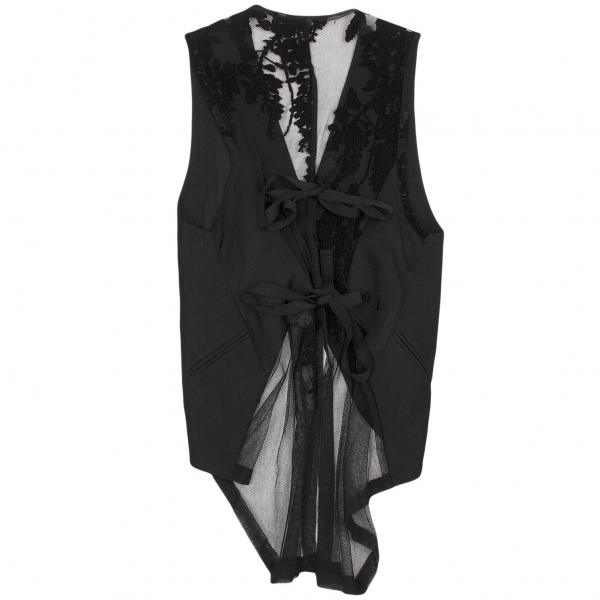 ★美品★【Ann Demeulemeester】ダブルベルトジレ36 ☆美品☆【Ann Demeulemeester】ダブルベルトジレ36