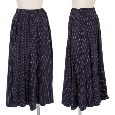 ケンゾーコンポジションKENZO Composition 天竺ドットスカート 紺白