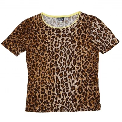 【SALE】ドルチェ&ガッバーナDOLCE&GABBANA レオパードプリントTシャツ
