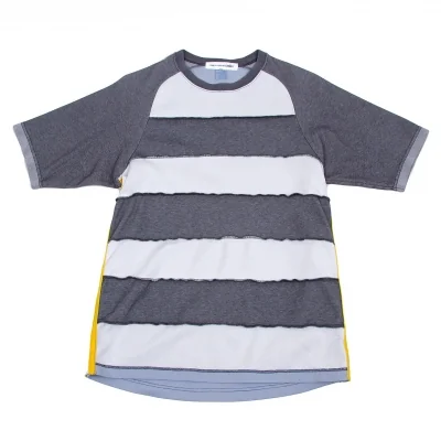 【SALE】コムデギャルソンシャツCOMME des GARCONS SHIRT コットンポリ切替ボーダーメッシュTシャツ