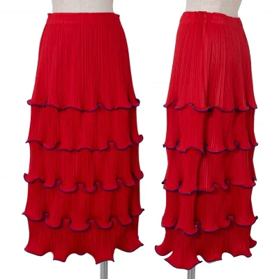 ISSEY MIYAKE FETE プリーツロングスカート イッセイミヤケ フェットISSEY MIYAKE FETE テーピングプリーツ