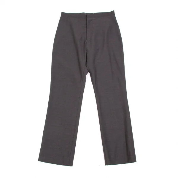 【SALE】ヨウジヤマモト ファムYohji Yamamoto FEMME ウールポリテーパードパンツ チャコール1 K-61726_001