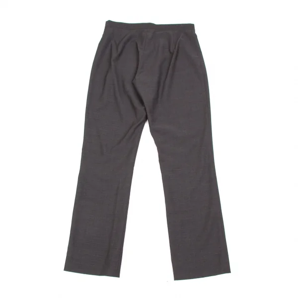 【SALE】ヨウジヤマモト ファムYohji Yamamoto FEMME ウールポリテーパードパンツ チャコール1 K-61726_006