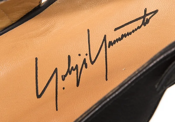 ヨウジヤマモト ファムYohji Yamamoto FEMME ウッドソールレザーサンダル 黒40（25位） K-61744_013