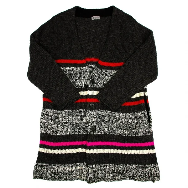 【SALE】ヨウジヤマモト プールオムYohji Yamamoto POUR HOMME 編み替えニットビッグシルエットカーディガン