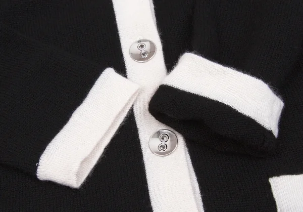 【SALE】フォクシーブティック FOXEY BOUTIQUE カシミヤトリミングロングカーディガン 黒40 K-62066_007