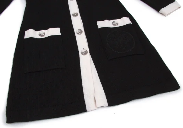 【SALE】フォクシーブティック FOXEY BOUTIQUE カシミヤトリミングロングカーディガン 黒40 K-62066_008