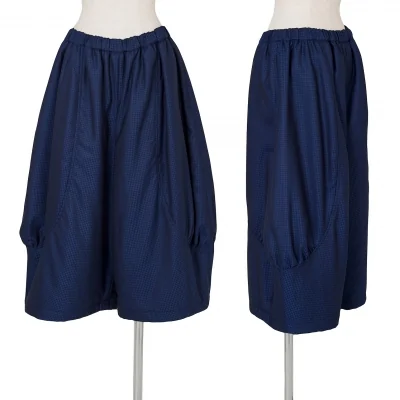 【SALE】コムコム コムデギャルソンCOMME des GARCONSダイヤ柄中綿ウールビッグパンツ