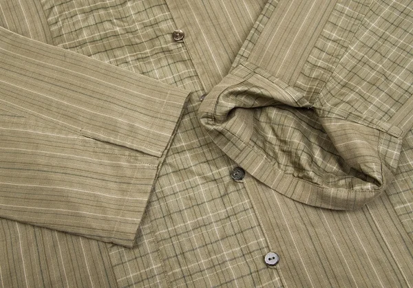 【SALE】ヨーガンレールJURGEN LEHL シルクコットンシャツジャケット モスグリーン他M K-62190_010