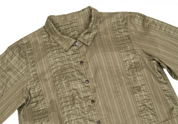 【SALE】ヨーガンレールJURGEN LEHL シルクコットンシャツジャケット モスグリーン他M K-62190_003