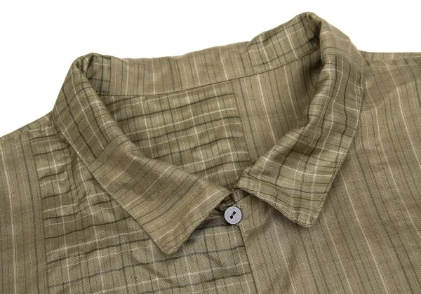 【SALE】ヨーガンレールJURGEN LEHL シルクコットンシャツジャケット モスグリーン他M K-62190_005