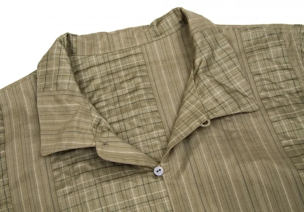 【SALE】ヨーガンレールJURGEN LEHL シルクコットンシャツジャケット モスグリーン他M K-62190_007