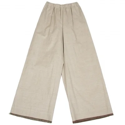【SALE】ヨーガンレールJURGEN LEHL 裾ボタンデザインコットンイージーパンツ