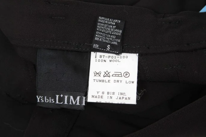 Y s bis LIMI Wool gabardine pants(K-4451) K-4451_007