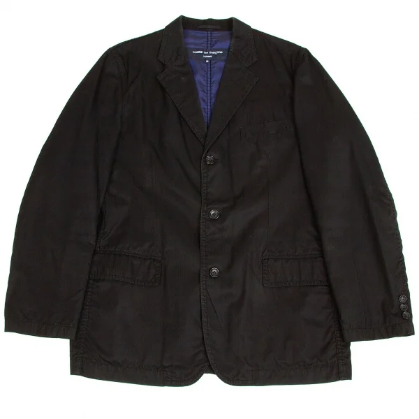 【SALE】コムデギャルソン オムCOMME des GARCONS HOMME コットンパッカリングジャケット 黒青M K-62276_001