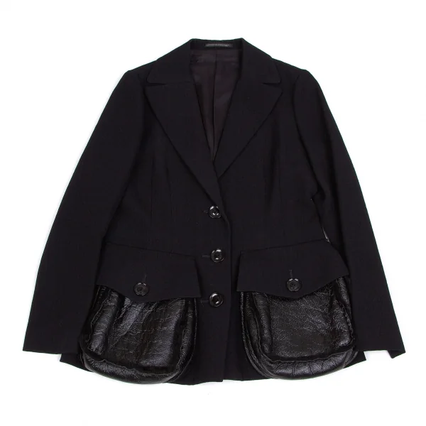 Yohji Yamamoto FEMME Mouton Pocket Jacket K-62354_002