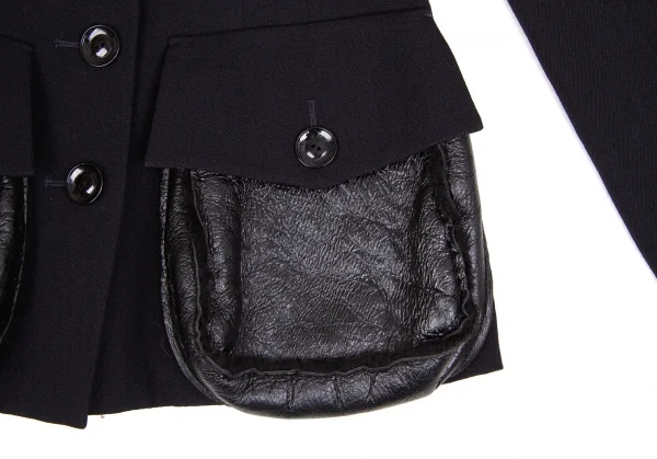 Yohji Yamamoto FEMME Mouton Pocket Jacket K-62354_009