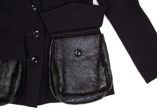 Yohji Yamamoto FEMME Mouton Pocket Jacket K-62354_010