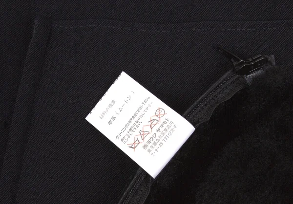 Yohji Yamamoto FEMME Mouton Pocket Jacket K-62354_012