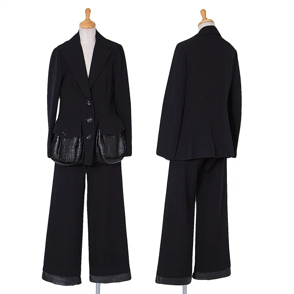 Yohji Yamamoto FEMME Mouton Pocket Jacket K-62354_015