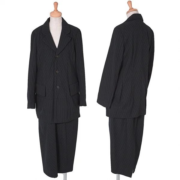 COMME des GARCONS Stripe Shift Design Suit Navy S K-62362_001