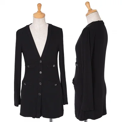 【SALE】フォクシーニューヨーク FOXEY NEW YORK 4ポケットデザインストレッチロングカーディガン