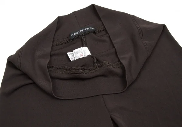 【SALE】フォクシーニューヨーク FOXEY NEW YORK ストレッチクロップドパンツ 茶S位 K-62399_003