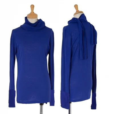 【SALE】ヨウジヤマモト ファムYohji Yamamoto FEMME ハイネックリボンウールカットソー