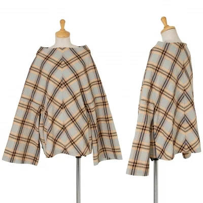 【SALE】トリコ コムデギャルソンtricot COMME des GARCONS ドロップショルダーチェックトップス