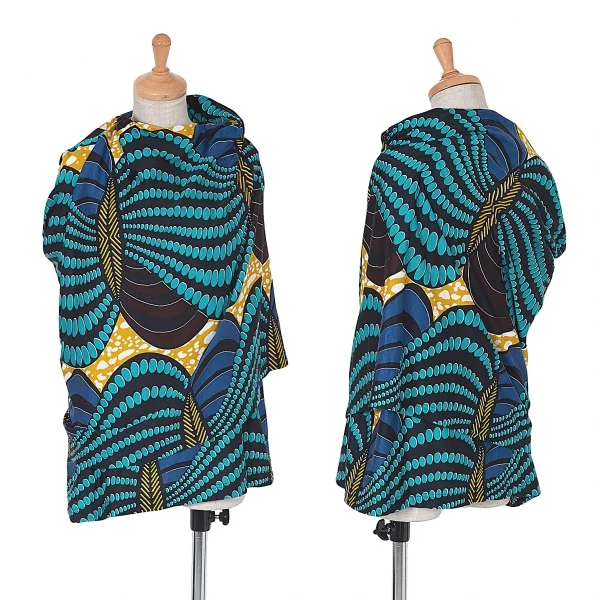 【SALE】ジュンヤワタナベ コムデギャルソンJUNYA WATANABE COMME des GARCONS グラフィックプリント変形トップス 黒マルチＳ位 K-62622_001