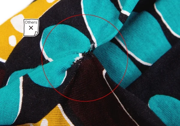 【SALE】ジュンヤワタナベ コムデギャルソンJUNYA WATANABE COMME des GARCONS グラフィックプリント変形トップス 黒マルチＳ位 K-62622_005