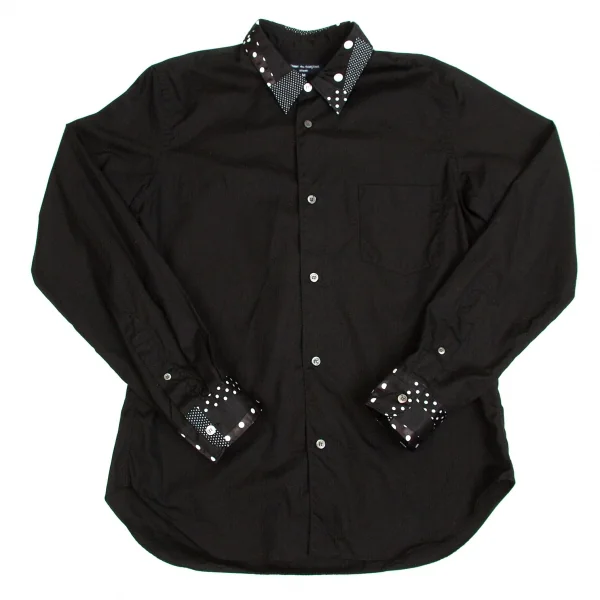 コムデギャルソン オムCOMME des GARCONS HOMME 襟袖ドット切り替え コムデギャルソン オムCOMME des GARCONS HOMME 襟袖ドット切り替え