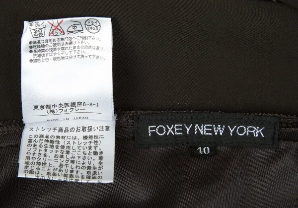 【SALE】フォクシーニューヨーク FOXEY NEW YORK ストレッチノースリーブワンピース カーキ40 K-62861_018