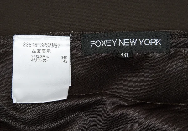 【SALE】フォクシーニューヨーク FOXEY NEW YORK ストレッチノースリーブワンピース カーキ40 K-62861_019