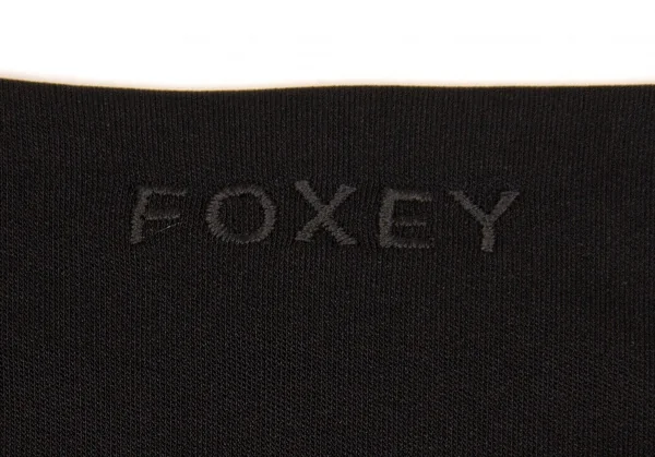 【SALE】フォクシーニューヨーク FOXEY NEW YORK 切替半袖ストレッチワンピース 黒40 K-62868_012