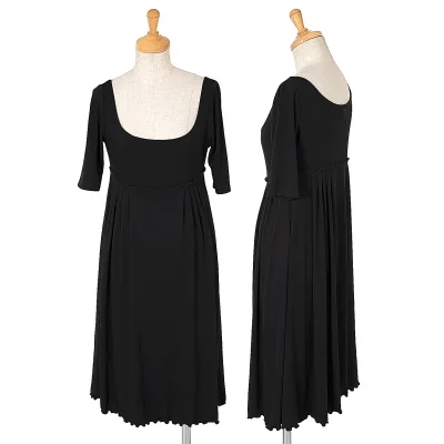 【SALE】フォクシーニューヨーク FOXEY NEW YORK 切替半袖ストレッチワンピース
