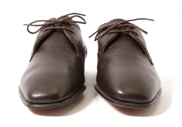 【SALE】エルメスHERMES レザーシューズ 茶35.5(２２.５） K-62882_003