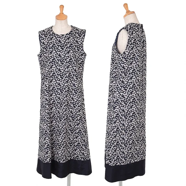 robe de chambre COMME des GARCONS Floral Dress Navy,White S~M K-62934_001