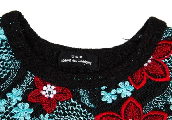 トリコ コムデギャルソンtricot COMME des GARCONS 花柄刺繍