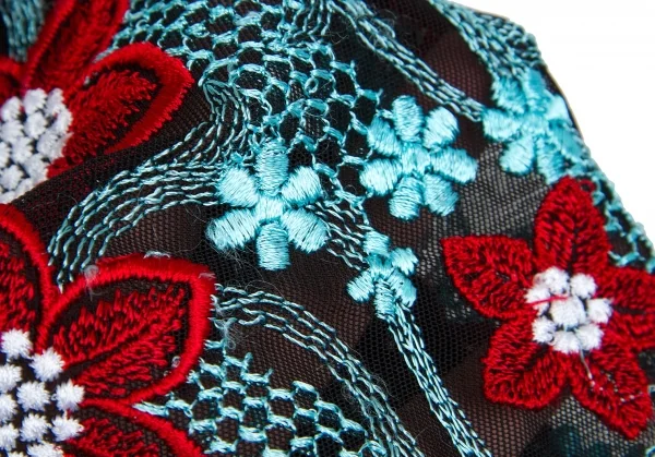 Comme des Garçons フラワープリント ノースリーブチュニック トリコ コムデギャルソンtricot COMME des GARCONS 花柄刺繍