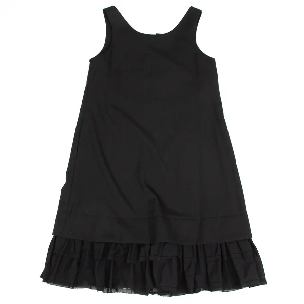 【SALE】リミフゥLIMI feu 裾切替ノースリーブワンピース 黒Ｓ K-62952_011