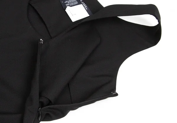 【SALE】リミフゥLIMI feu 裾切替ノースリーブワンピース 黒Ｓ K-62952_005