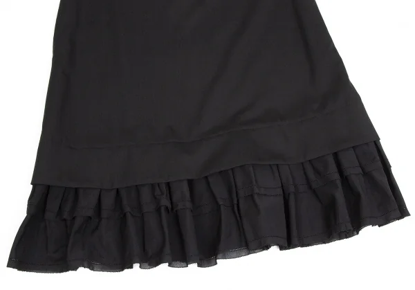 【SALE】リミフゥLIMI feu 裾切替ノースリーブワンピース 黒Ｓ K-62952_006
