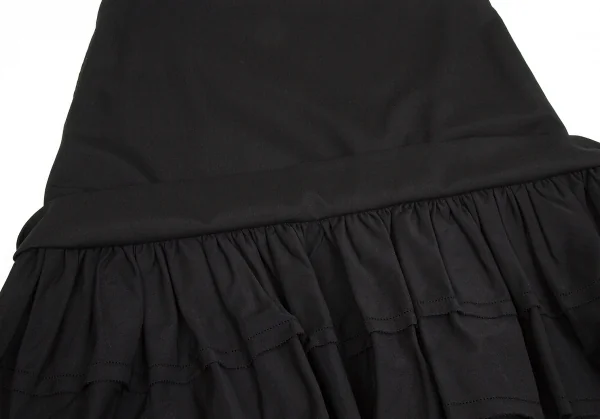 【SALE】リミフゥLIMI feu 裾切替ノースリーブワンピース 黒Ｓ K-62952_009