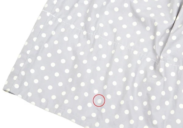 【SALE】トリココムデギャルソンtricot COMME des GARCONS ドットプリントフレアスカート グレーＭ位 K-62983_010