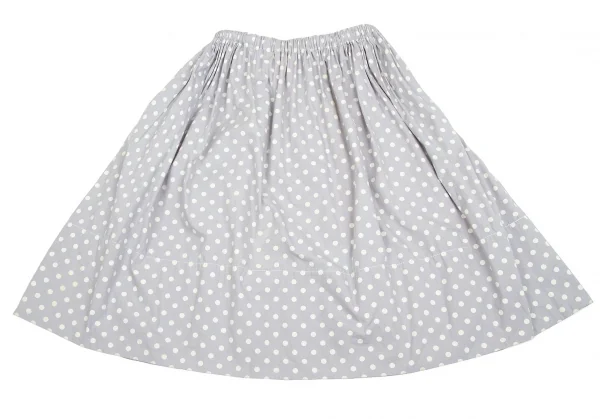 【SALE】トリココムデギャルソンtricot COMME des GARCONS ドットプリントフレアスカート グレーＭ位 K-62983_002