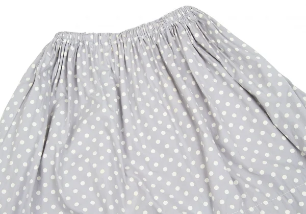 【SALE】トリココムデギャルソンtricot COMME des GARCONS ドットプリントフレアスカート グレーＭ位 K-62983_003