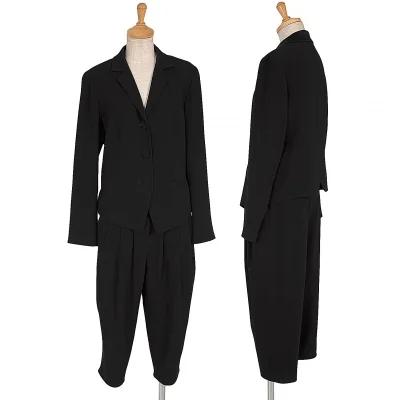 アニエスベーagnes b. トリアセテートセットアップスーツ 黒