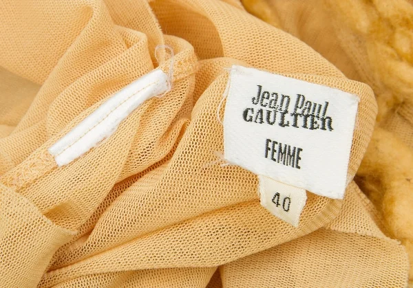 Jean-Paul GAULTIER FEMME Embellished Net T Shirt K-63158_019